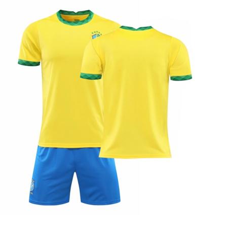 2021 Brasilian koti keltainen nro 10 Neymar nro 7 Paqueta nro 20 Vinicius jalkapalloasusetti Brazil home no number XS#