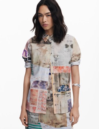 Desigual Photoposta - Pink - S