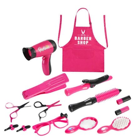 Sæt med frisørlegetøj til leg, hårklippesæt, legetøjssæt til børn og småbørn [DS]