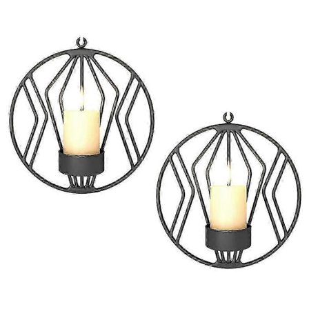 Vegglysestake for vegg, for små søylelys, metall