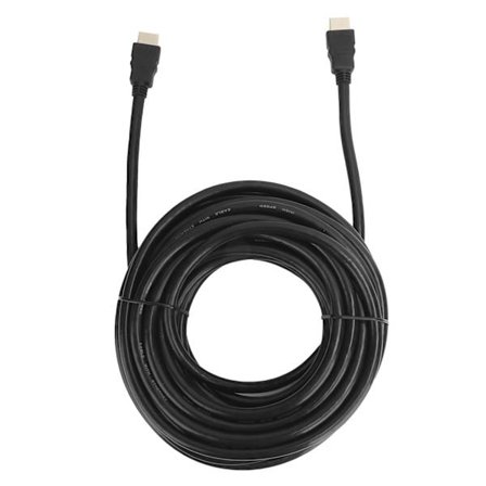 HDMI till HDMI-kabel, standard kopparledare, guldpläterat järnskal, svart hölje, 4K 30Hz, 10 meter