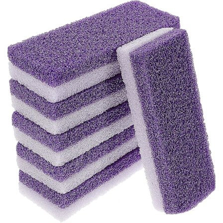 6 st Pumice Feet Crusty Callus Remover Tvättblock Fotvård Verktygssats (Lila)