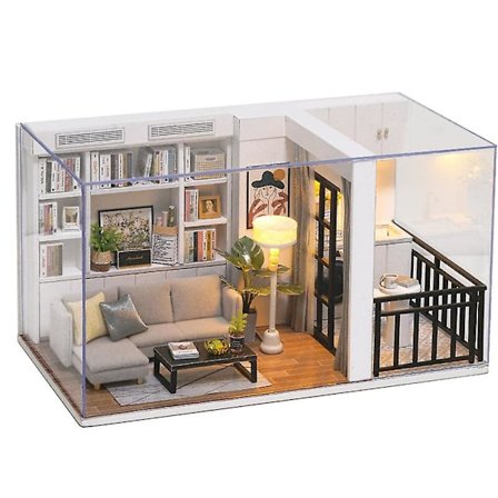 Håndlavet gør-det-selv mini samlesæt 1:32 trælegetøj vitalitet liv