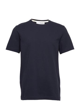 Slhrishi Ss O-Neck Tee Blue Selected Homme