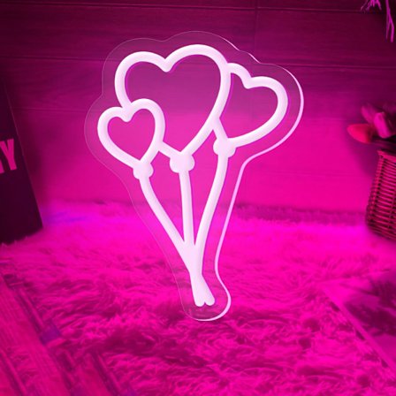 Ballon Neonskilt til vægdekoration, specialfremstillet til værelse bryllup fødselsdagsfest dekoration neonskilt til fødselsdag personlig LED neon lys 