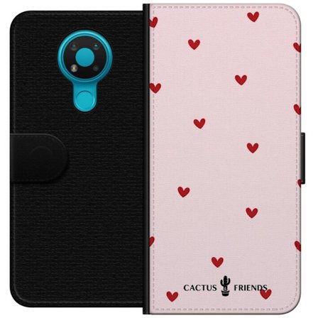 Yhteensopiva Lompakkokotelo Nokia Nokia 3.4 Cactus and Friends – HeartSprinkle