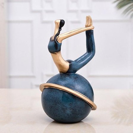 Yogafigurer Yogaställningsskulpturer BLÅ C C