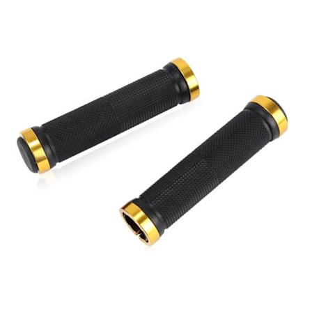 Gummistyr för mountainbike, anti-halk, aluminiumlegering med dubbelsidig låsning