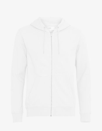 Classic Organic Zip Hood - Optical White - XL