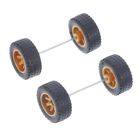 1 Par Leksaksbil Hjul Utbytbara 1/64 Leksaksbil Däck Leksaksbil Hjul för Ersättning