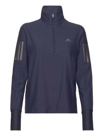 Otr 1/2 Zip W Sweat-shirt Genser Blå Adidas Performance*Betinget Tilbud