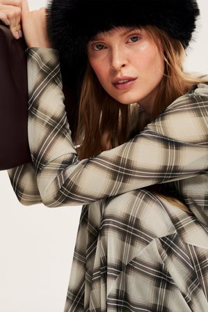 Kappahl | Czapka ze sztucznego futra | Czarne