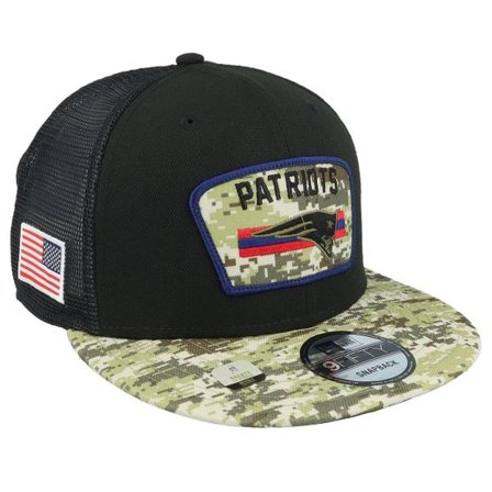 New Era - NFL Svart trucker Keps - New England Patriots NFL21 Salute To Service 9FIFTY Black/Camo Trucker @ Hatstore