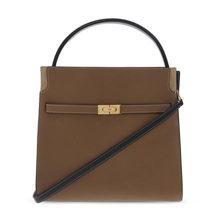 Tory Burch, Le Radziwill Shoulder Bag Bruin, Dames, Maat:ONE Size,leer