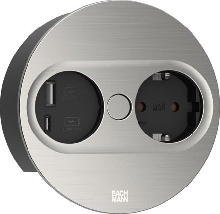 BACHMANN TWIST 2 1xCEE7/3 1xUSB A/C 22W