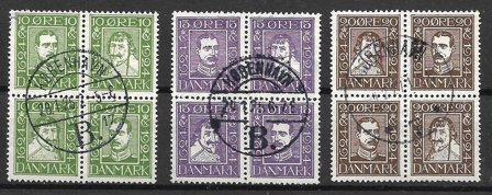 Danmark 1924 - AFA 132-143 - Stemplet