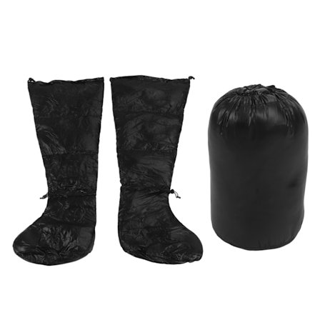 Dunfylte vindtette lange støvelsokker med oppbevaringspose for vintercamping sovepose varme