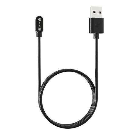 2021 magnetisk usb-laderkabel for Willful Ip68 Willful Sw021 Sw023 Id205l Id205g Id205s Id216 Uwatch 3 svarte smartklokker