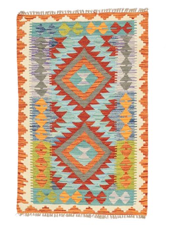 Pequeño Kilim Afghan Old Style Alfombra 83X128 Lana