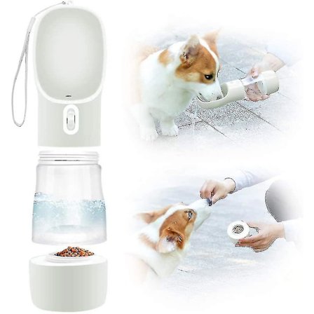 Hunde Vandflaske - Lækagesikker Bærbar Kæledyr Drikkeflaske Hvalpe Vandkop