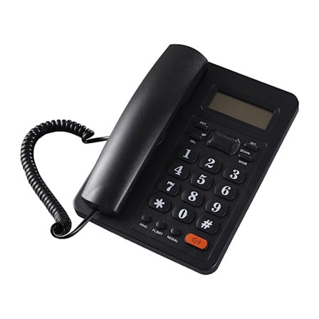 Fastnettelefon til kontor og hotel, high definition-skærm, justerbar lydstyrke, musikfunktion, fastnettelefoner til hjemmet