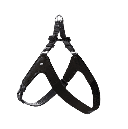 Hunter - Hundesele Dimaro i kuskinn Svart M Bryst 54-74cm - Hund - Halsbånd - ZOO.no