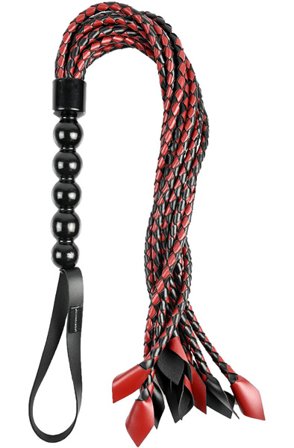 Sportsheets Saffron Braided Flogger 61 cm piiska