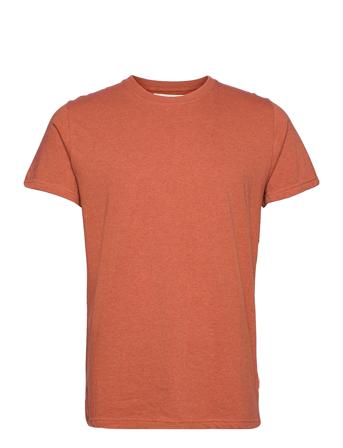 Regular Fit Round Neck T-Shirt T-shirts Short-sleeved Oransje Revolution*Betinget Tilbud