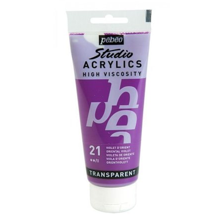Akrylmaling - Pébéo - Studio Acrylics - Orientalsk Violet - 100 ml - Satin