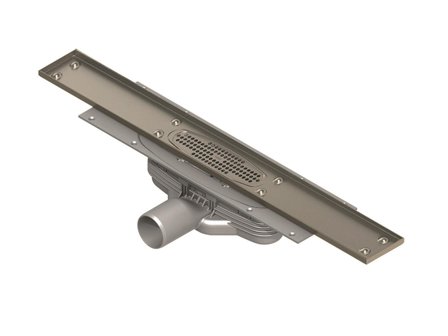 Purus Line 600 Gulvsluk 50 mm, sideutløp, Innendørsavløp