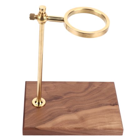 Kaffefilterholder i tre og messing, dryppstativtilbehør for kaffelaging