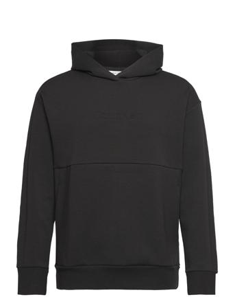 Embossed Logo Comfort Hoodie Black Calvin Klein