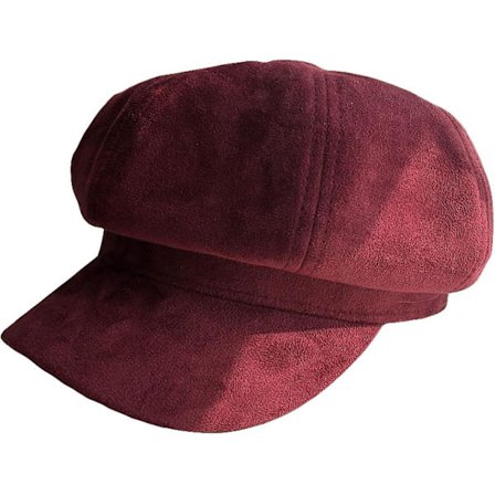 Baret Hat Suede Visor Baret Koreansk Suede Hyggelig Ottekantet Hat Britisk Retro Maler Kasketter Efterår Vinter Varme Fritidshuer(One Size,Mørkegul)