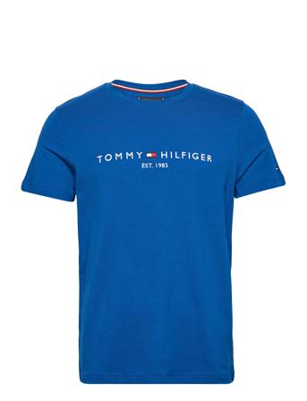 Tommy Logo Tee T-shirts Short-sleeved Blå Tommy Hilfiger