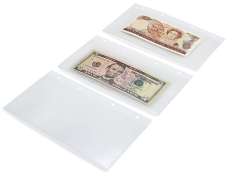Leuchtturm Plastlommer til pengesedler til Charta album - 200 × 143 mm - 10 stk.