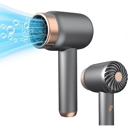 Johdoton hiustenkuivaaja, 3 tuuliasetusta, ladattava kädessä pidettävä hiustenkuivaaja, kannettava akkukäyttöinen hiustenkuivaaja, hiljainen, 