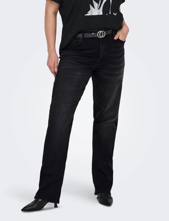 ONLY Carmakoma Carwilly Hw Straight Dnm Rea1099 Noos - Black - 50 x 32