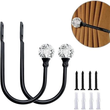 2 stk. Gardinholdere Gardinholdere Kroker Metall Gardin