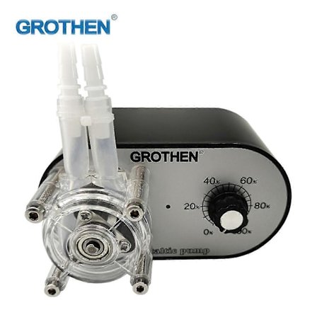 Grothen G328a Peristaltisk Pumpe 100-240v 114-500ml/min Justerbar Høj Flow Rate Fødevaregodkendt Platin s20241212221