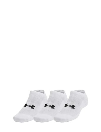 Under Armour Unisex Ua Tc 3Pk No Show - White - S
