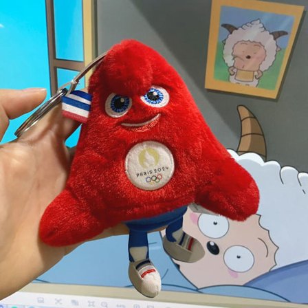 2024 Paris Maskotar dockor söta plyschleksaker