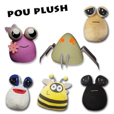 22cm/8.6in Alien Pou Plussjeleketøy, Søt Dyr Pou Dukke Kawaii Dyr Fylling Plussjeleker Dukke Spillleketøy for Jente Gutt Bursdagsgave Brown