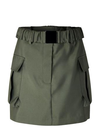 Elegance New Pocket Skirt Khaki Second Female