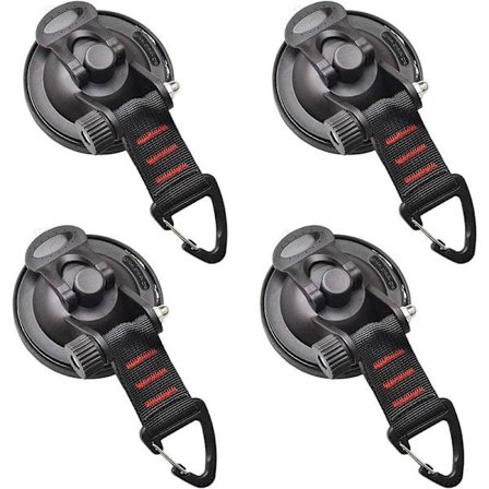 Set med 4 multifunktionella bilankarsugkoppar camping presenning fästkit sugkoppar med fästen för husbil hemverkstad