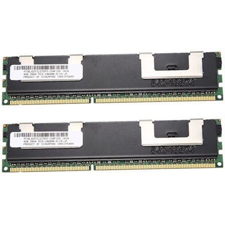 2x 4GB DDR3 Minne RAM PC3-10600R 1333MHz 2Rx4 1.5V ECC 240-stifts Server RAM MT36JSF512772PZ