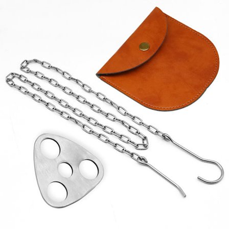 Robust utendørs campingstativ for matlaging og fotturer - trekantet bålstativ