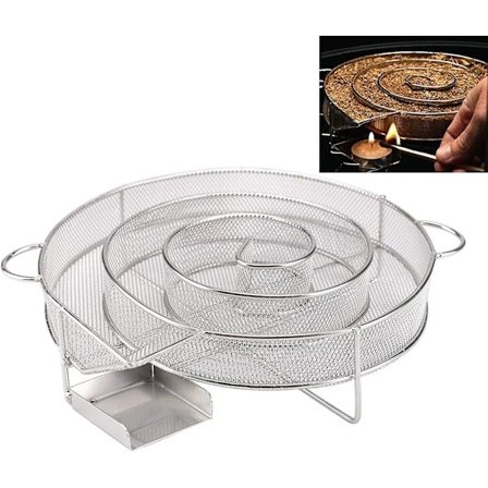 Koldrøgsgenerator Koldrøgsgenerator Koldrøgning Bbq Rundt Rustfrit Stål Til Grill Og Røgeovn