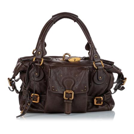 Chloé Pre-owned, Paddington Leather Handbag Bruin, Dames, Maat:ONE Size
