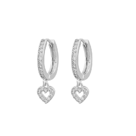 SNÖ of Sweden Valentina Round Earring Örhängen Dam Silver ONESIZE