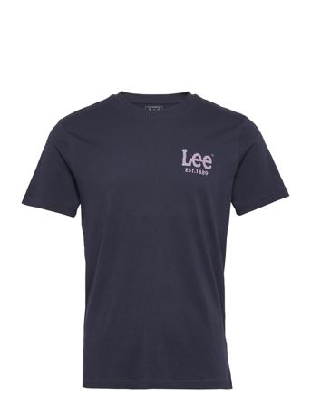 Subtle Logo Tee Navy Lee Jeans